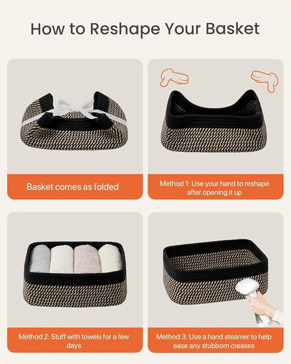 Small Woven Basket, Storage Basket - Image 8