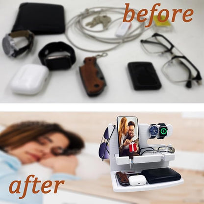 Gifts for Women Girlfriend Him Men Dad Husband Boyfriend Nightstand Organizer - Image 6