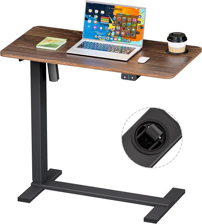 BIZUM Small Electric Standing Desk Bedside Table by Unknown