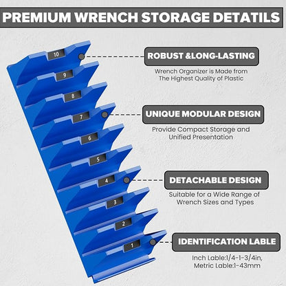 80PCS Modular Wrench Organizer Wrench Holder - Image 4