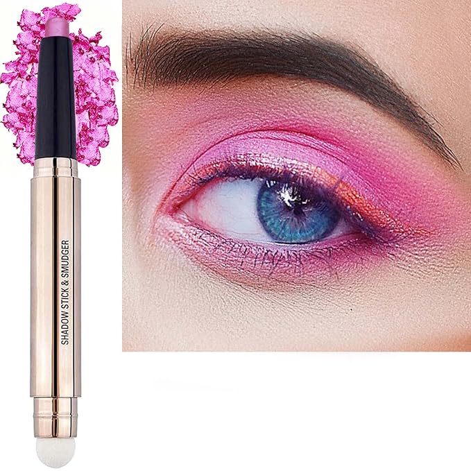 Pink Eyeshadow Stick Makeup, Highlighter Matte Cream Eye Shadow Pencil by SAUBZEAN