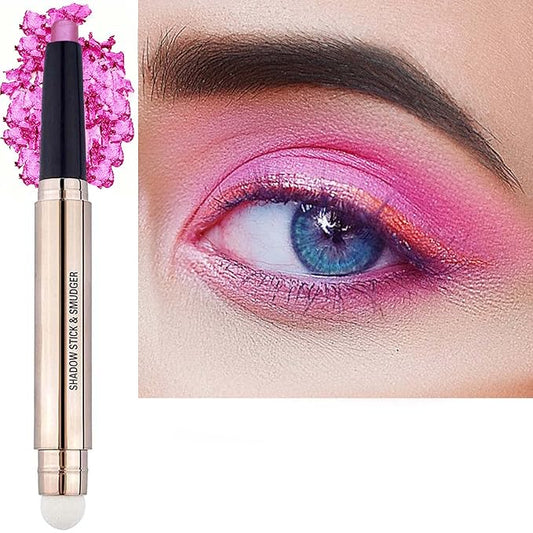 Pink Eyeshadow Stick Makeup, Highlighter Matte Cream Eye Shadow Pencil by SAUBZEAN