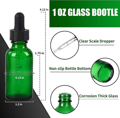 48 Pcs, 1oz Glass Dropper Bottle, Leakproof Tincture Bottles - Image 2
