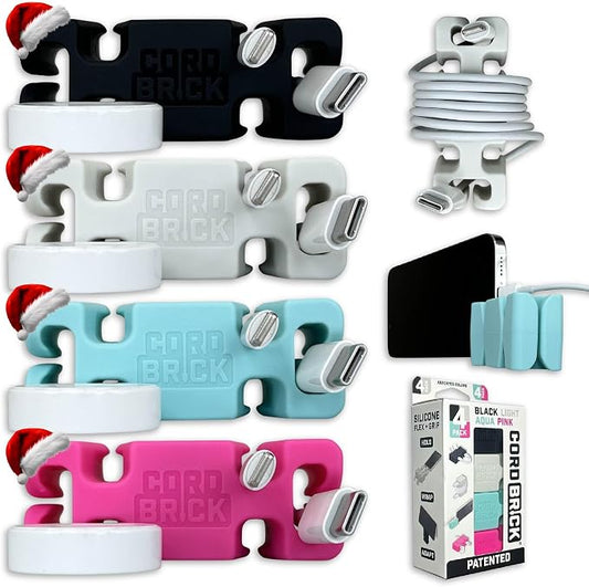 CordBrick 4pk Weighted Cord Holder by CordBrick