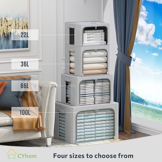 CYhom Clothes Storage Bins Box - Image 3