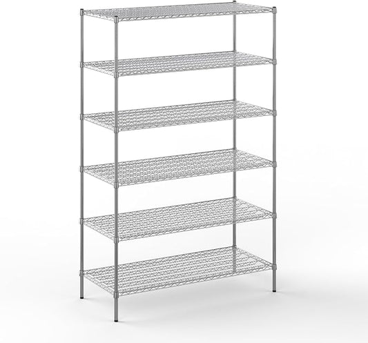 24" Deep x 54" Wide x 86" Height Wire Shelving Kit | 6-Tier | NSF Commercial by Regal+Altair