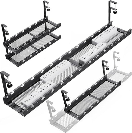 31Inch Extendable Under Desk Cable Management Tray Multi-Model Metal Cable by Unknown