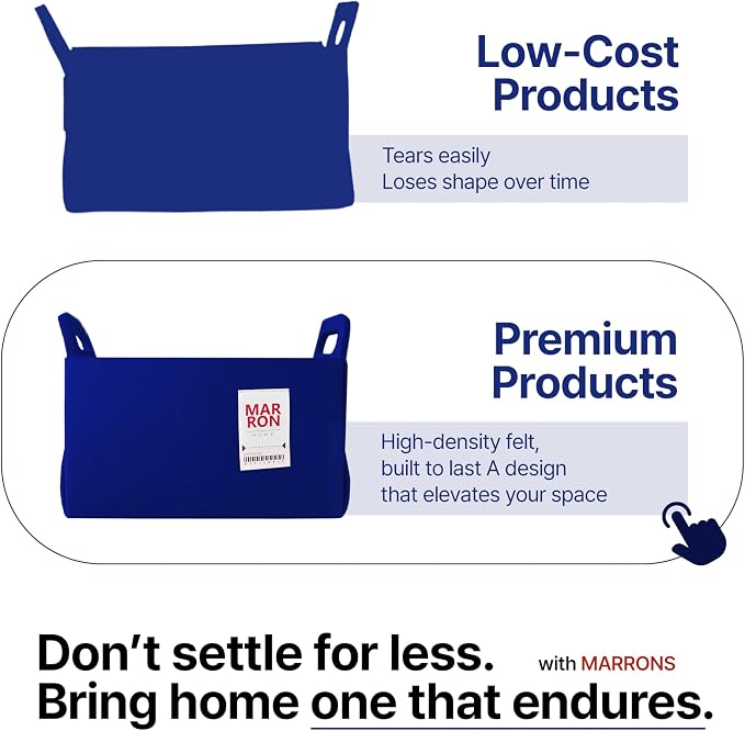 Collapsible Felt BLACK Storage Bin Large 14.6"x9.4"x9.4" – Foldable Basket - Image 3