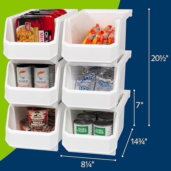 Large Plastic Containers for Organizing and Storage Bins for Closet, or Pantry - Image 3