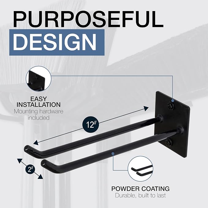 StoreYourBoard Ladder Storage Wall Hook – Heavy Duty Steel Ladder Hanger - Image 3