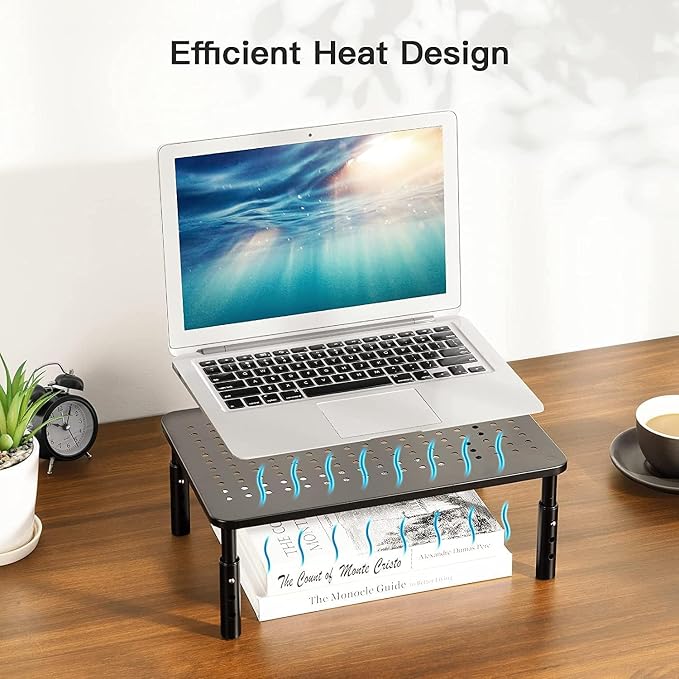 HUANUO Monitor Stand, Monitor Stand Riser 3 Height Adjustable, Monitor Riser - Image 5