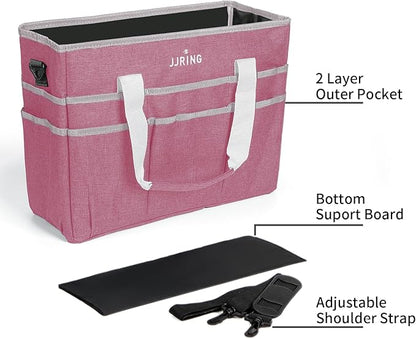 JJRING Craft Organizer Tote Bag, Large Art Storage Caddy - Image 3