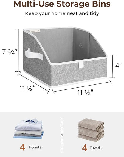 StorageWorks Closet Storage Bins, Trapezoid Organizer Box - Image 2
