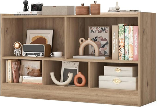 Giantex 5-Cube Bookcase, Freestanding 3-Tier Bookshelf by Giantex