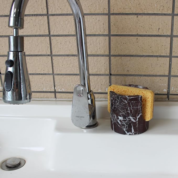 Natural Marble Travertine Sponge Holder - Image 2