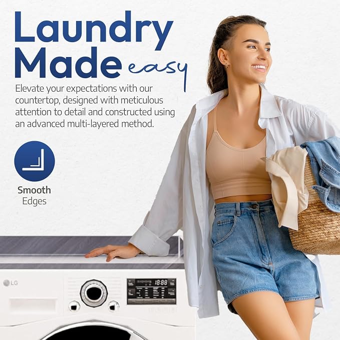 OfficeSimpli Large Washer Dryer Countertop 30 x 58 - Image 6