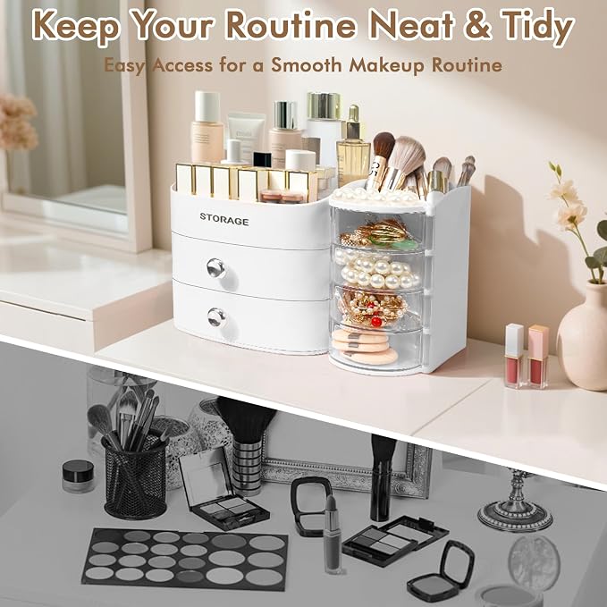 XIAPIA Makeup Organizer Countertop, Make Up Organizer - Image 4