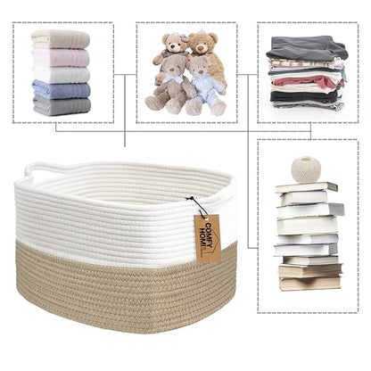 COMFY-HOMI Cotton Rope Woven Basket - Image 7