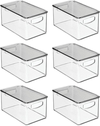 mDesign Plastic Deep Storage Bin Box Container - Image 10