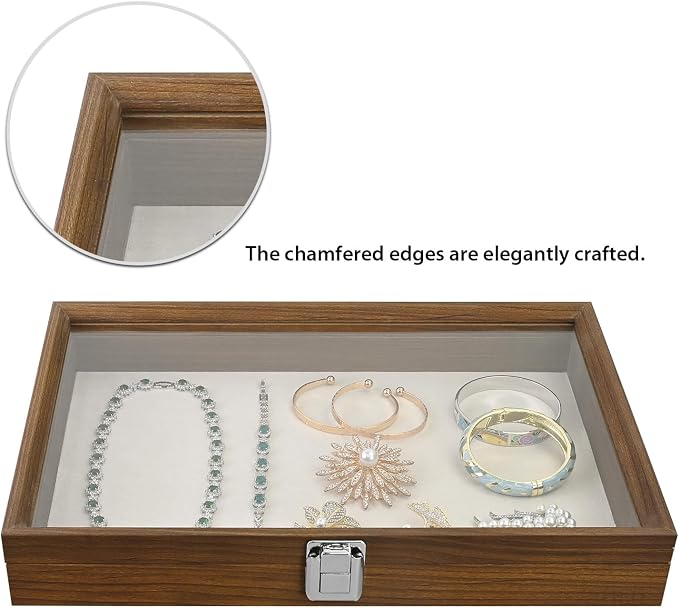 MOOCA Jewelry Display Case, Display Case Accessories Storage Box - Image 4