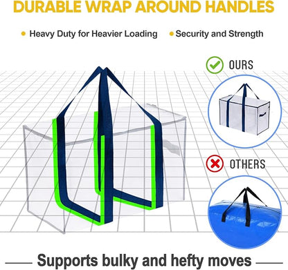 VENO 8 Pack Moving Bags and Large Christmas Storage Bins - Image 5
