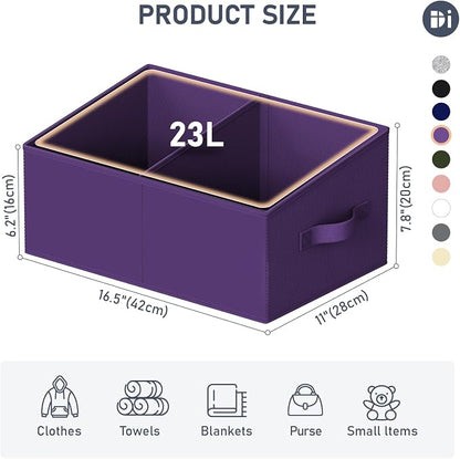 DIMJ Large Closet Shelf Organizer Bins 8 Packs - Image 3