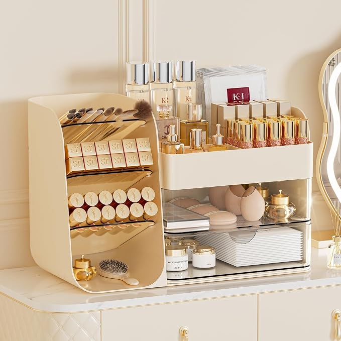 Makeup Organizer with Drawers, Large Capacity Countertop Organizer - Image 4