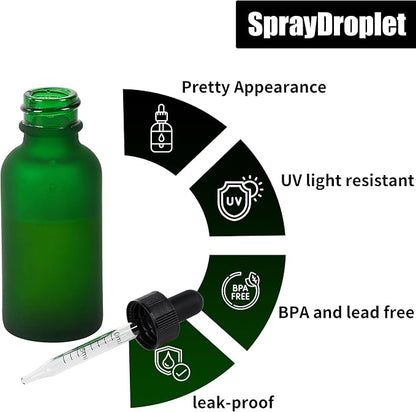 24 Pcs, 1oz Glass Dropper Bottle, Leakproof Tincture Bottles - Image 3