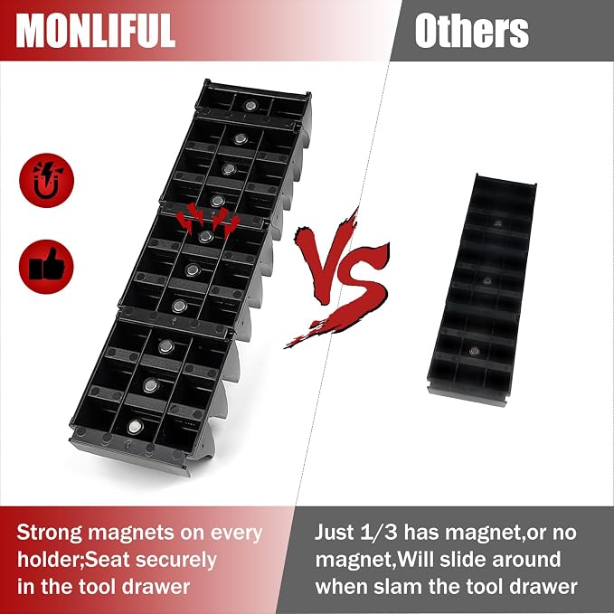 48PCS Magnetic Modular Wrench Organizer Wrench Holder - Image 3