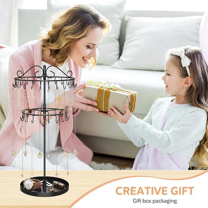 iDavosic.ly 2 Tier Rotating Necklace Organizer - Image 7
