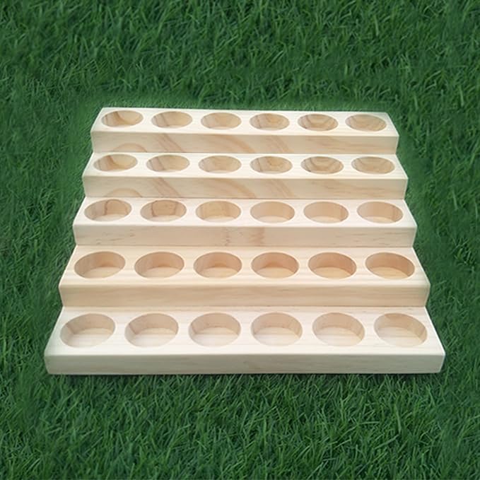 Wooden Essential Oil Display Stand 5 Tier Essential Oil Holder Solid Wood - Image 5