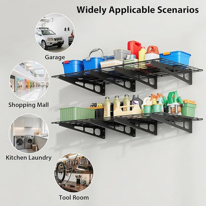 2x6 FT Garage Shelves Wall Mounted - Image 8