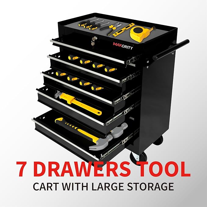7-Drawer Heavy-Duty Rolling Tool Chest Cabinet - Image 4