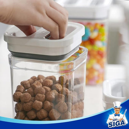MR.SIGA 4 Pack Airtight Food Storage Container Set, BPA Free Kitchen Pantry - Image 7