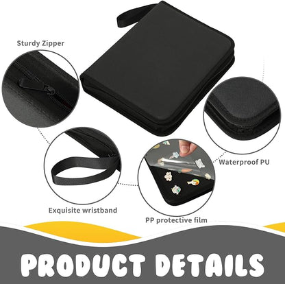 Enamel Pin Display Book, 6-Page Pin Trading Book, Portable Pin Bag and Pin Board - Image 2