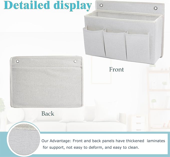 2-Pack Wall Hanging Organizer Bag/Hanging Baskets - Image 4