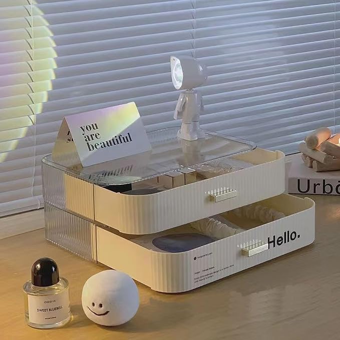 MIUOPUR Stackable Makeup Organizer Drawers, Bathroom Vanity Organizers and - Image 2