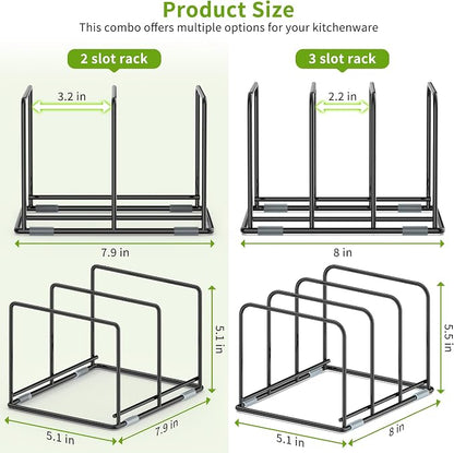 Pan and Pot Organizer Rack, Cutting Board Organizer - Image 2