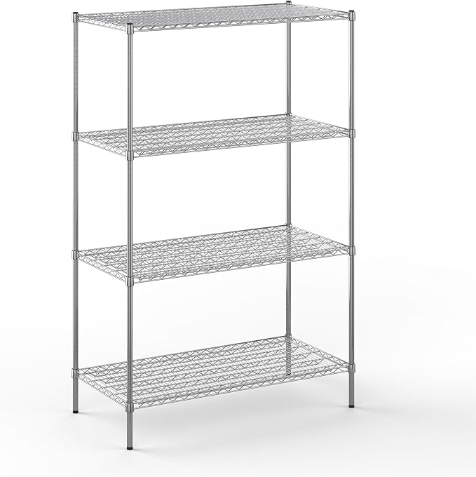 24" Deep x 48" Wide x 74" Height Wire Shelving Kit | 4-Tier | NSF Commercial by Regal+Altair
