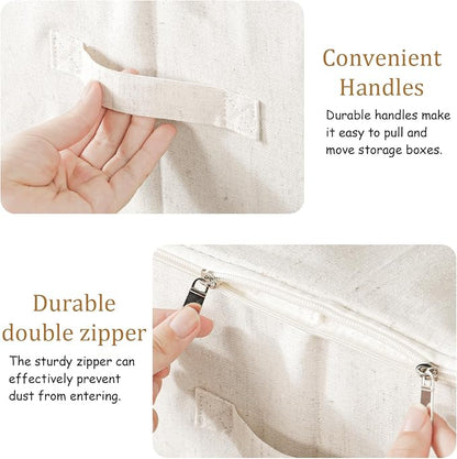Underbed Storage Box with Lid, Foldable Clothes Organizers, Home Organising - Image 5