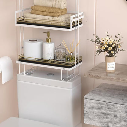 Oak Bathroom Toilet Tank Tray, for Perfume Makeup Candle Kitchen Counter Coffee - Image 3