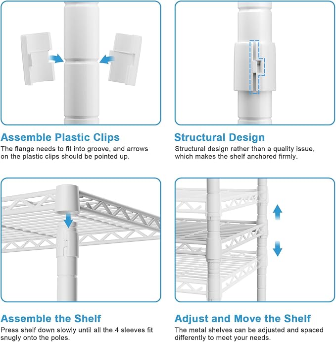 Ulif H4 Plus Garment Rack, 4-Tier Portable Clothes and Clothing Rack - Image 7