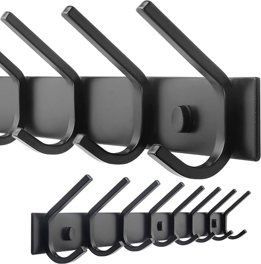 WEBI Coat Rack Wall Mounted, 8 Coat Hooks by WEBI