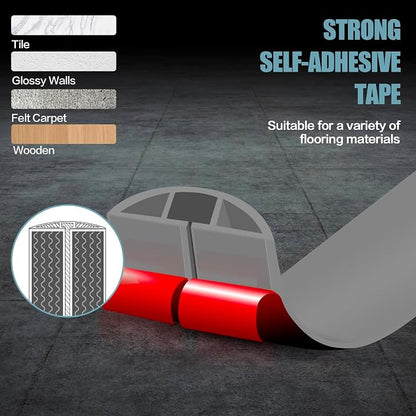 Floor Cord Cover Self Adhesive Cord Hider, 20FT Cable Management, Extension - Image 5