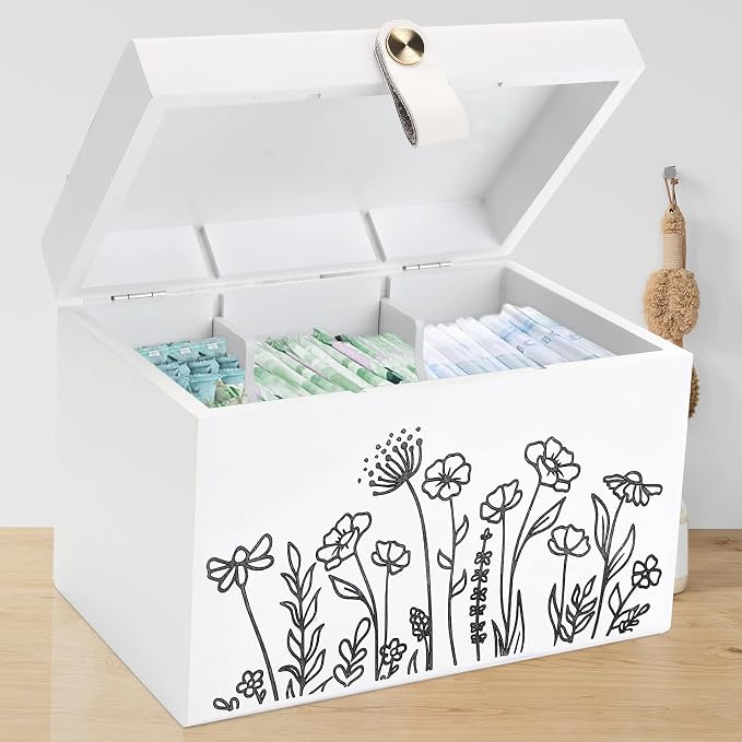 100% Solid Wood Tampon Holder Box by INTARSIO3D