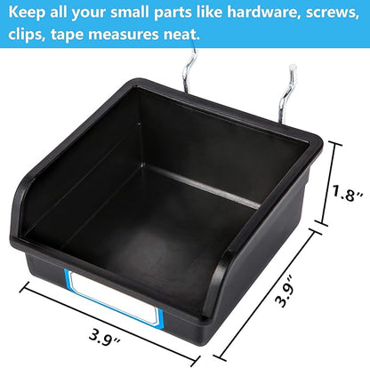 Pegboard Hooks, with Bins, Peg Locks, - Image 4