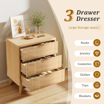 LYNCOHOME Fluted Night Stand - Image 3