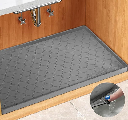 Silicone Under Sink Mat 37" x 22", kitchen Essentials and Gadgets, Shelf liner by Winisok