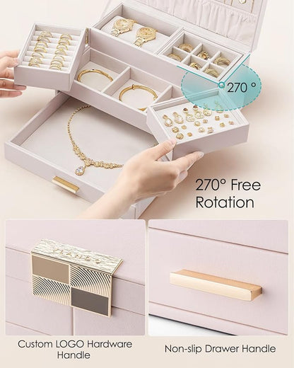 Vlando 3 Layer Jewelry Box - Image 4