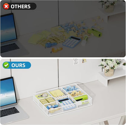 Marbrasse Desk Drawer Organizer, Metal Mesh Drawer Organizer Tray - Image 6